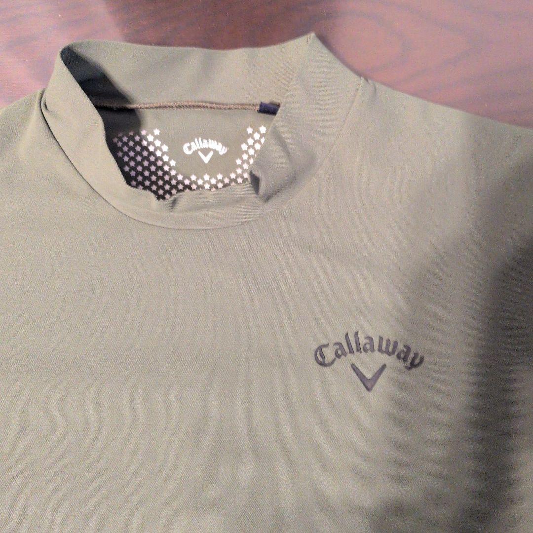 【未使用】Callaway ハイネックシャツ オリーブグリーン　М