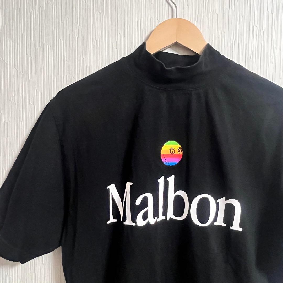 美品　ビームス　ゴルフ　モックネック　マルボン　Tシャツ　M ブラック