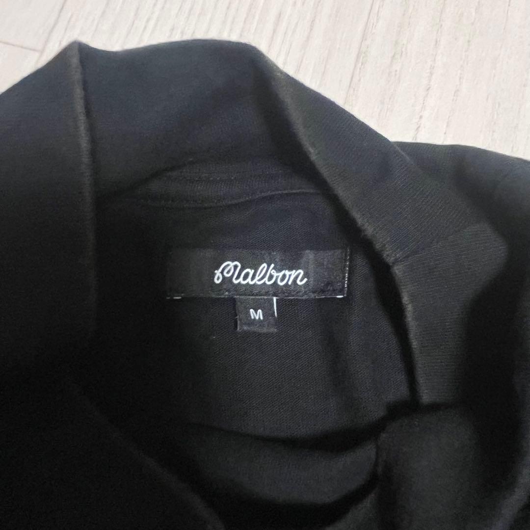 美品　ビームス　ゴルフ　モックネック　マルボン　Tシャツ　M ブラック