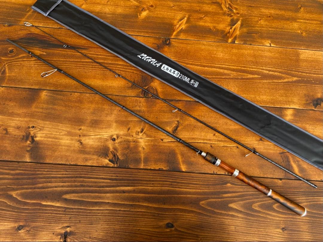 スピニングロッド　7ft ML バスロッド　バス釣り　トラウト　ウッドグリップ