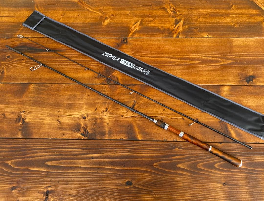 スピニングロッド　7ft ML バスロッド　バス釣り　トラウト　ウッドグリップ