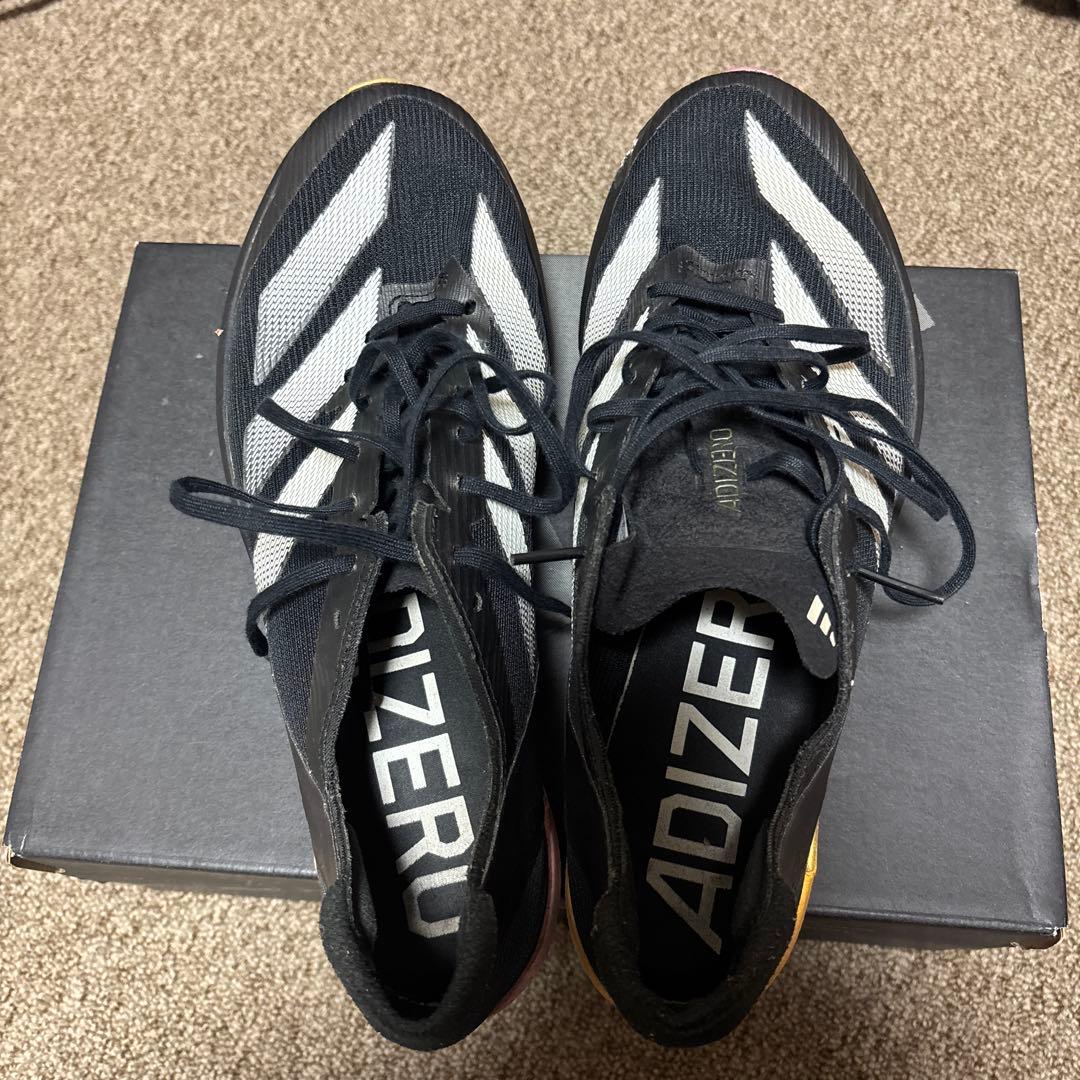 n*s様 adizero スパイクシューズ ブラック/ホワイト　27.5