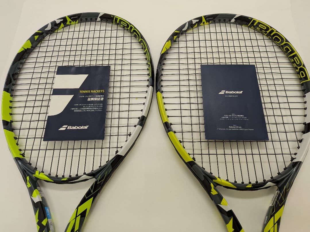 二本セット　Babolat Pure Aero100 G2（2022モデル）