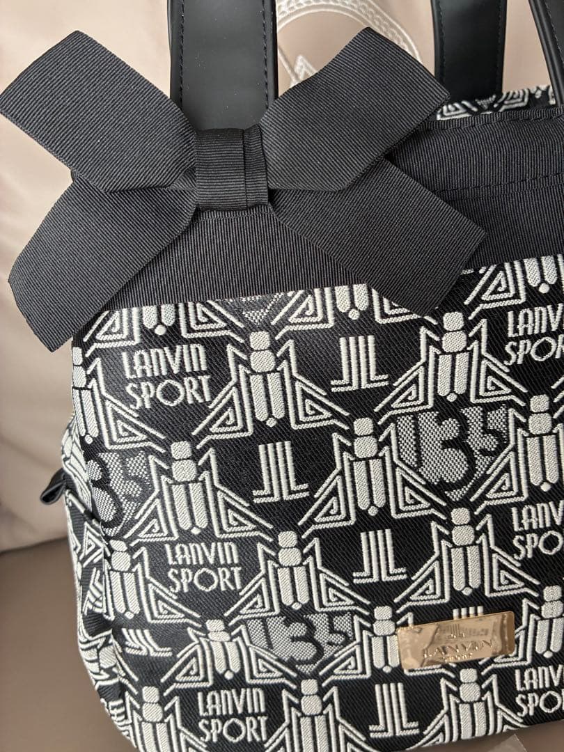 LAVIN SPORT ランバンスポール　ハンドバッグ　カートバッグ　ジャガード