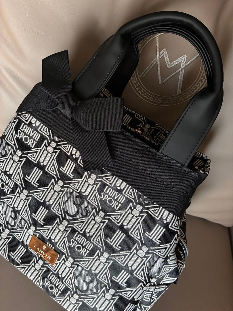 LAVIN SPORT ランバンスポール　ハンドバッグ　カートバッグ　ジャガード