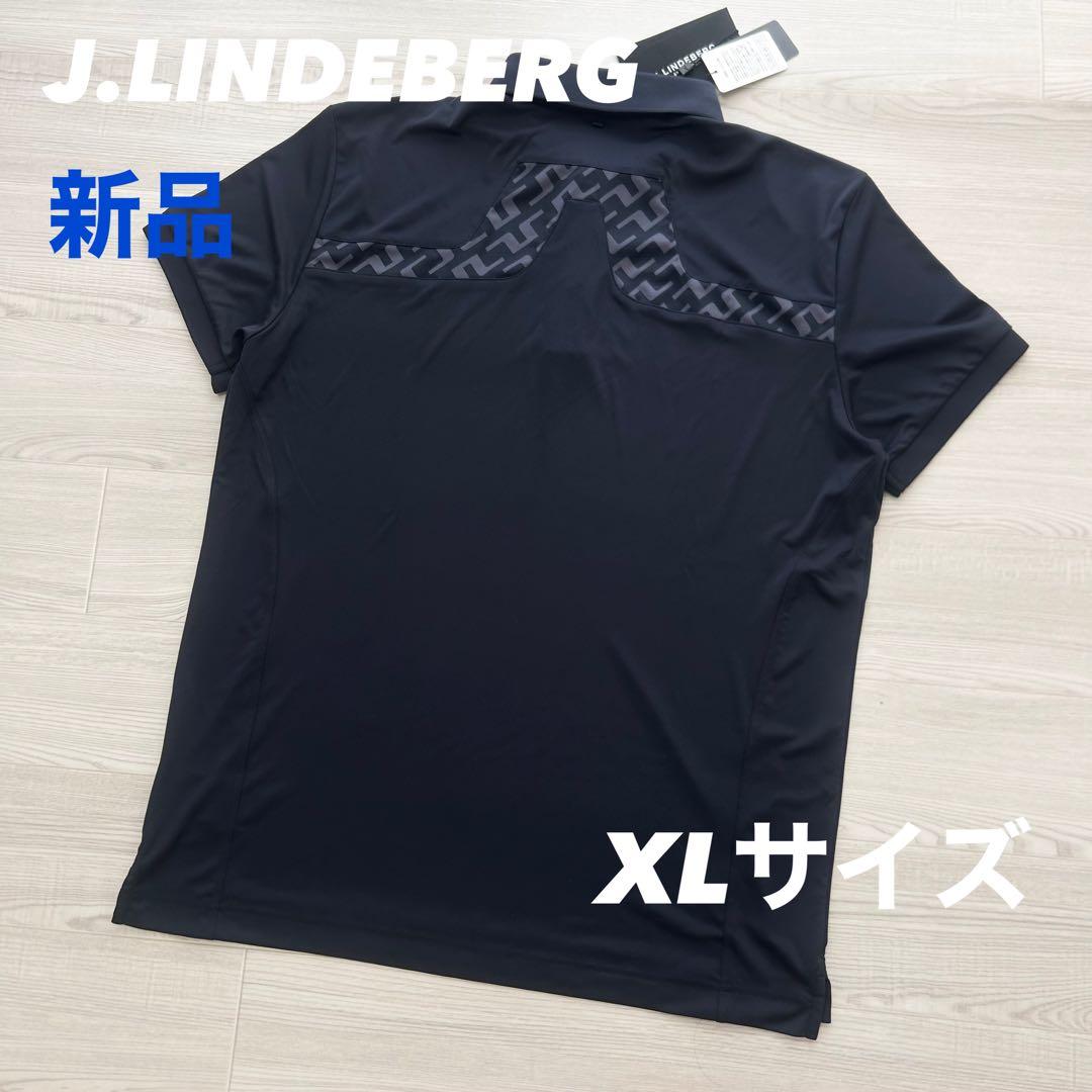 新品　ジェイリンドバーグ　ポロシャツ　半袖　ネイビー　XLサイズ