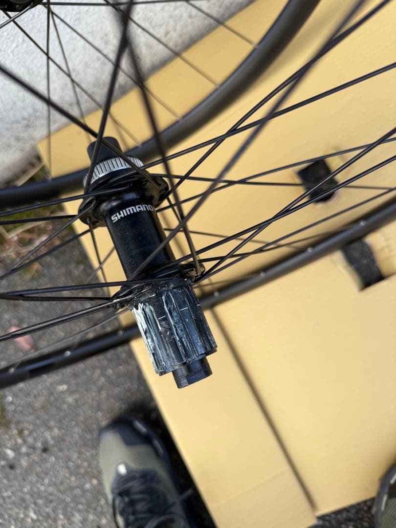 【完成車外し】ディスクブレーキホイール前後セット
