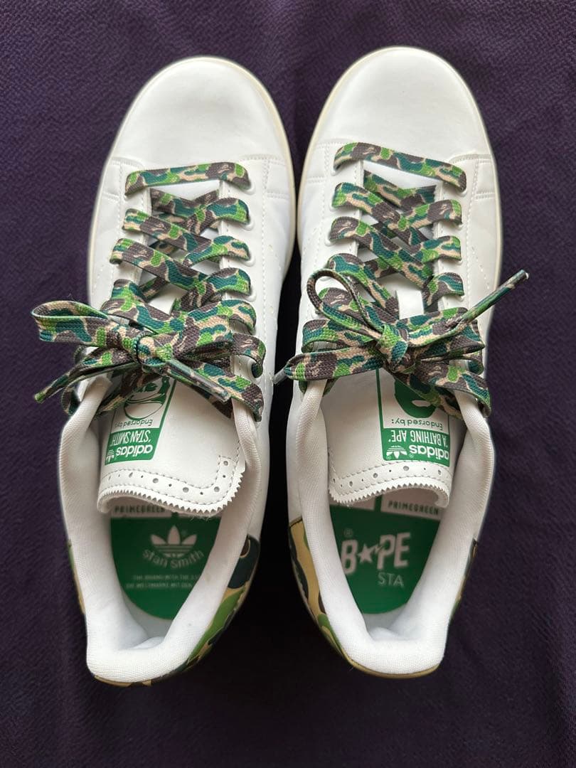 【限定コラボ】A BATHING APE® adidas ゴルフ スタンスミス