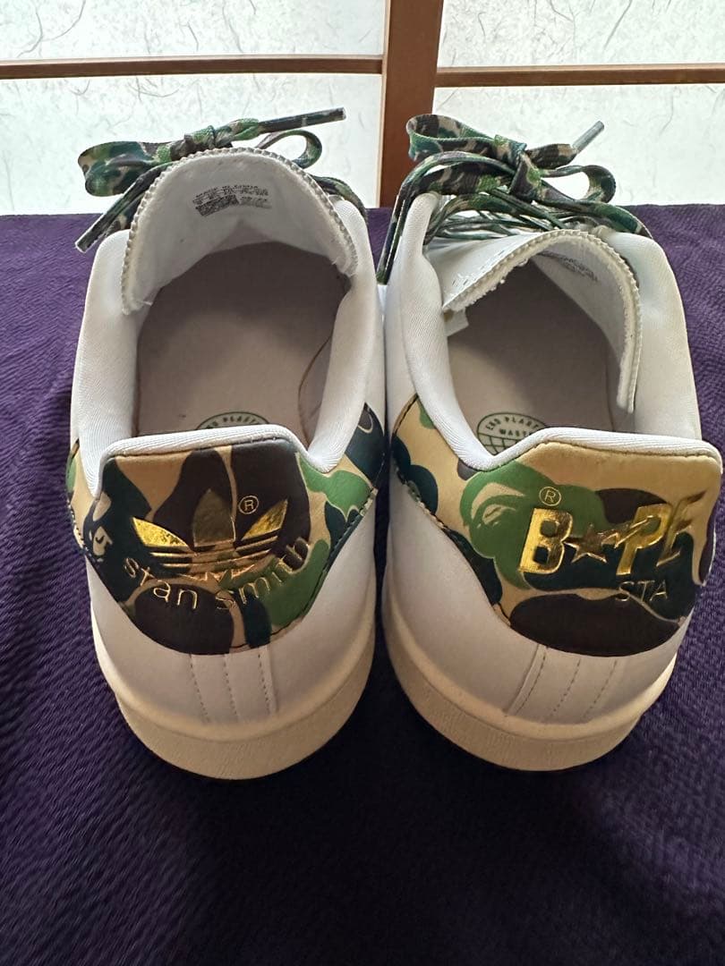 【限定コラボ】A BATHING APE® adidas ゴルフ スタンスミス