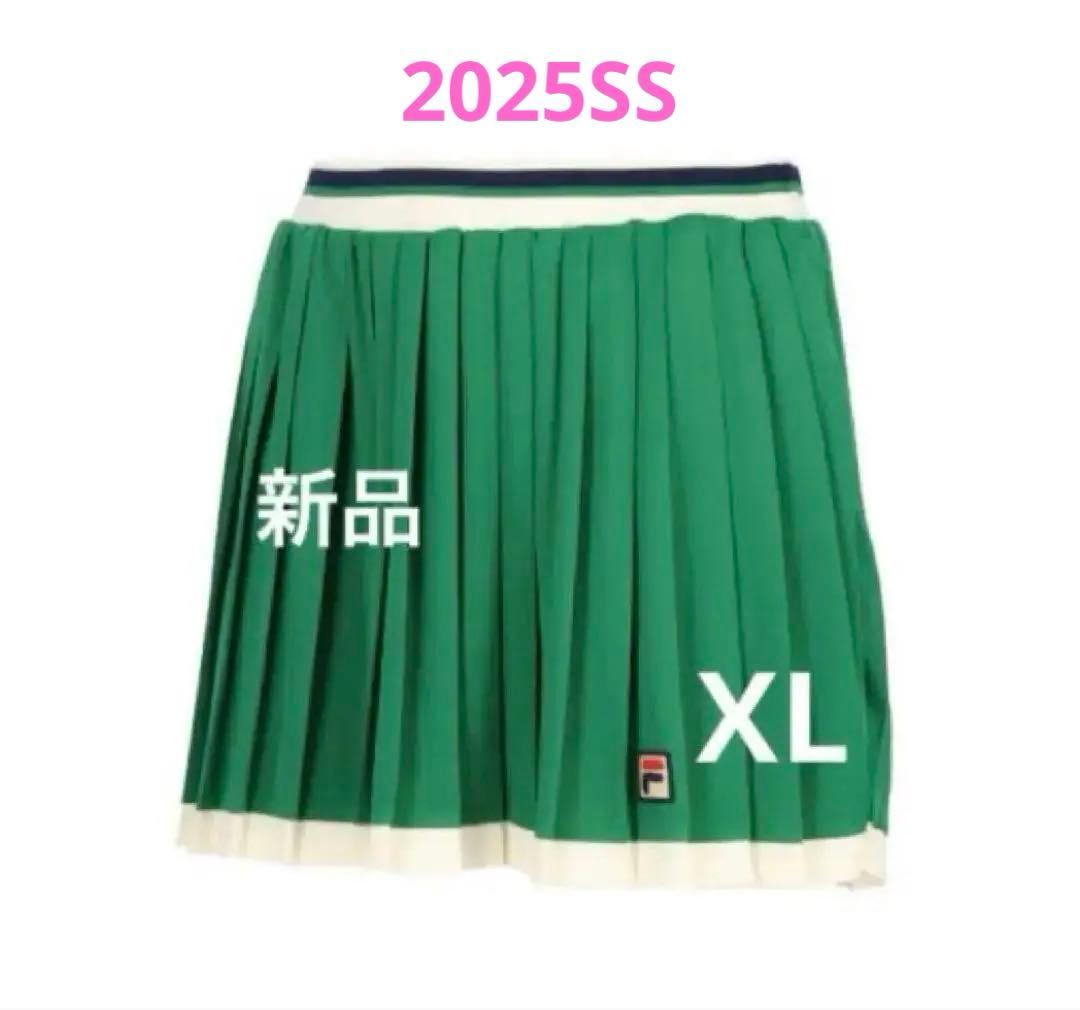No.161 FILA classicDesign☆グリーンプリーツスコート