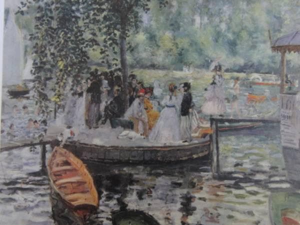 ルノワール・La Grenouillere,コロタイプ版上サイン
