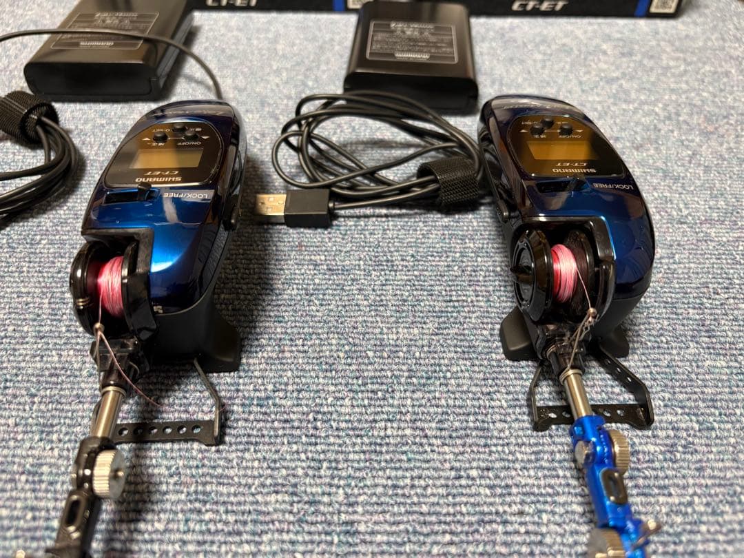 Lake Master CT-ET ワカサギリール 2個セット バッテリー付き