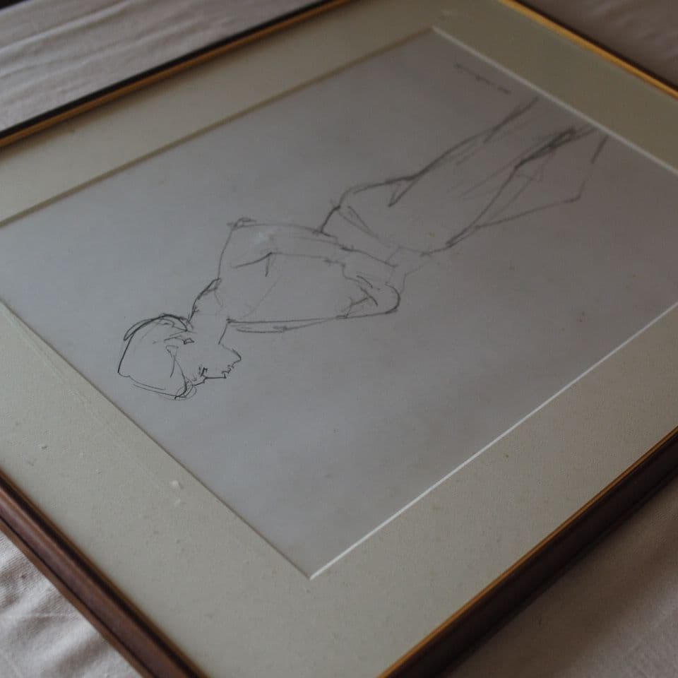 鉛筆画 人物画 作者不明 デッサン画