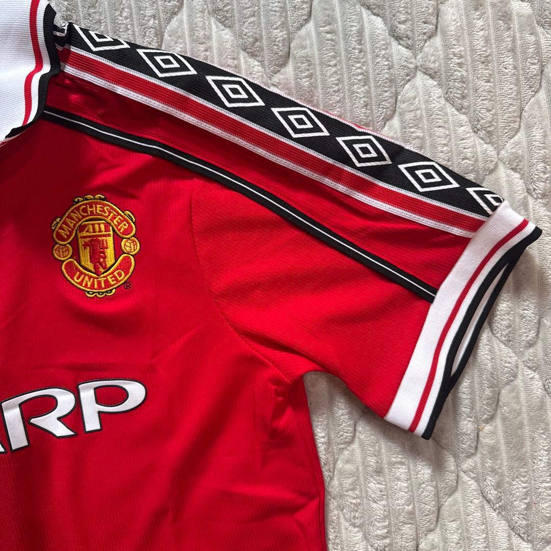 Manchester United Umbro サッカーシャツLポロシャツレッド