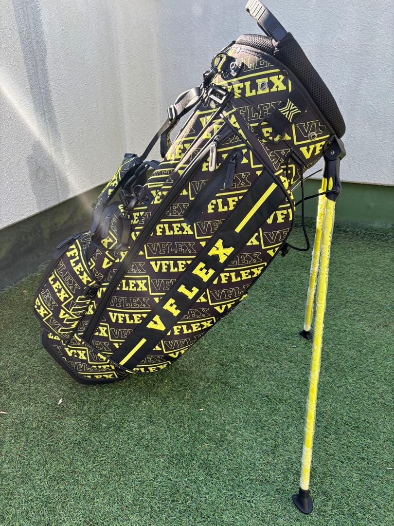 Ｖフレックス　スタンド　キャディバッグ　ゴルフバッグ　新品　ブラック　イエロー