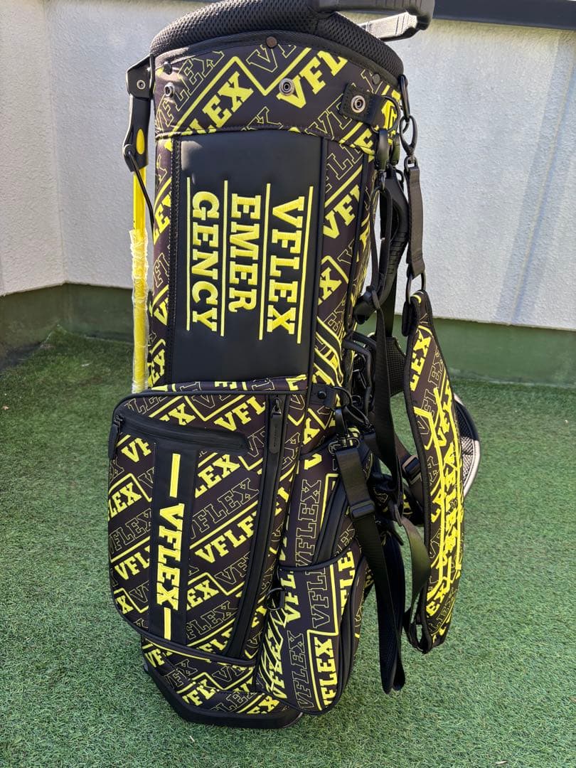 Ｖフレックス　スタンド　キャディバッグ　ゴルフバッグ　新品　ブラック　イエロー