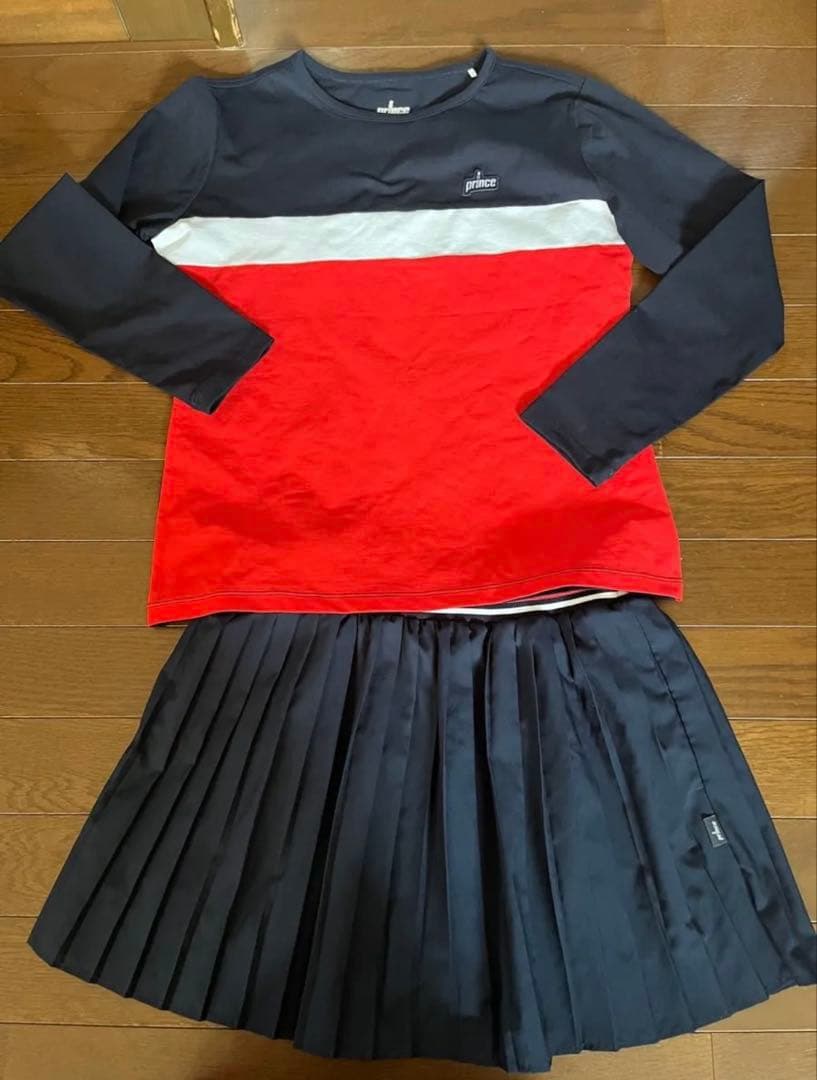 プリンス　長袖　プリーツスコート　セットアップ　M