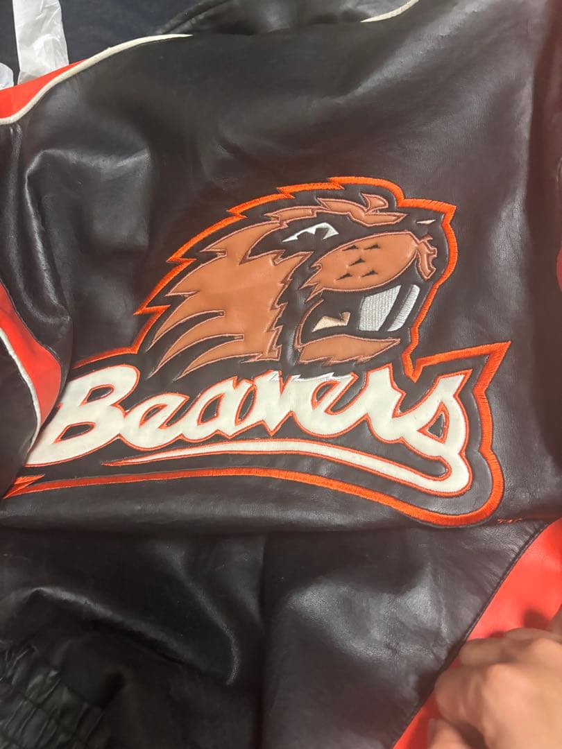 collegiate licensed product 　革ジャン