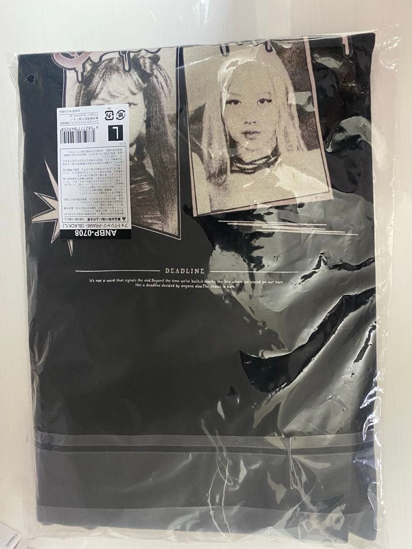 新品未開封　BLACKPINK DEADLINE Tシャツ ブラック Lsize