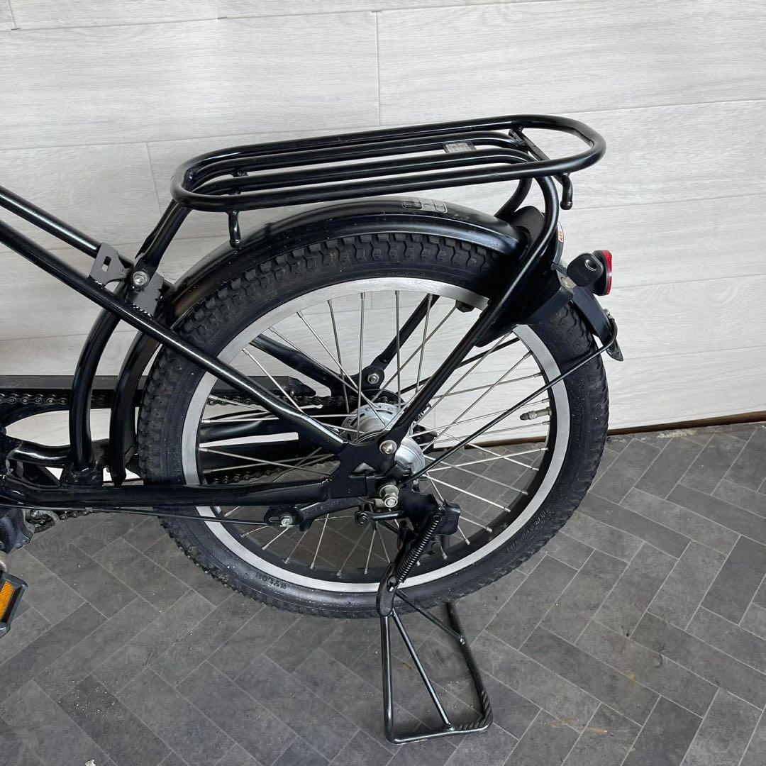 電動アシスト自転車 ブラック 前カゴ付き