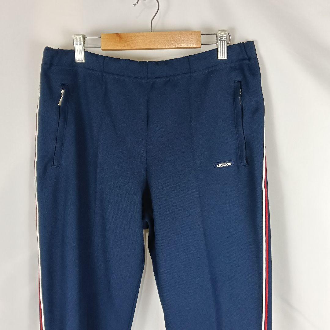 adidas　トラックパンツ　L　デサント　ネイビー　足掛け　B4736