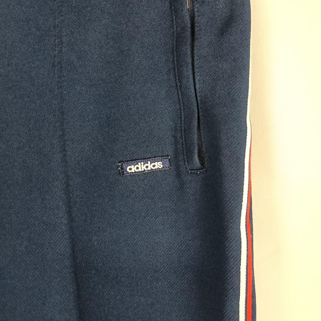 adidas　トラックパンツ　L　デサント　ネイビー　足掛け　B4736