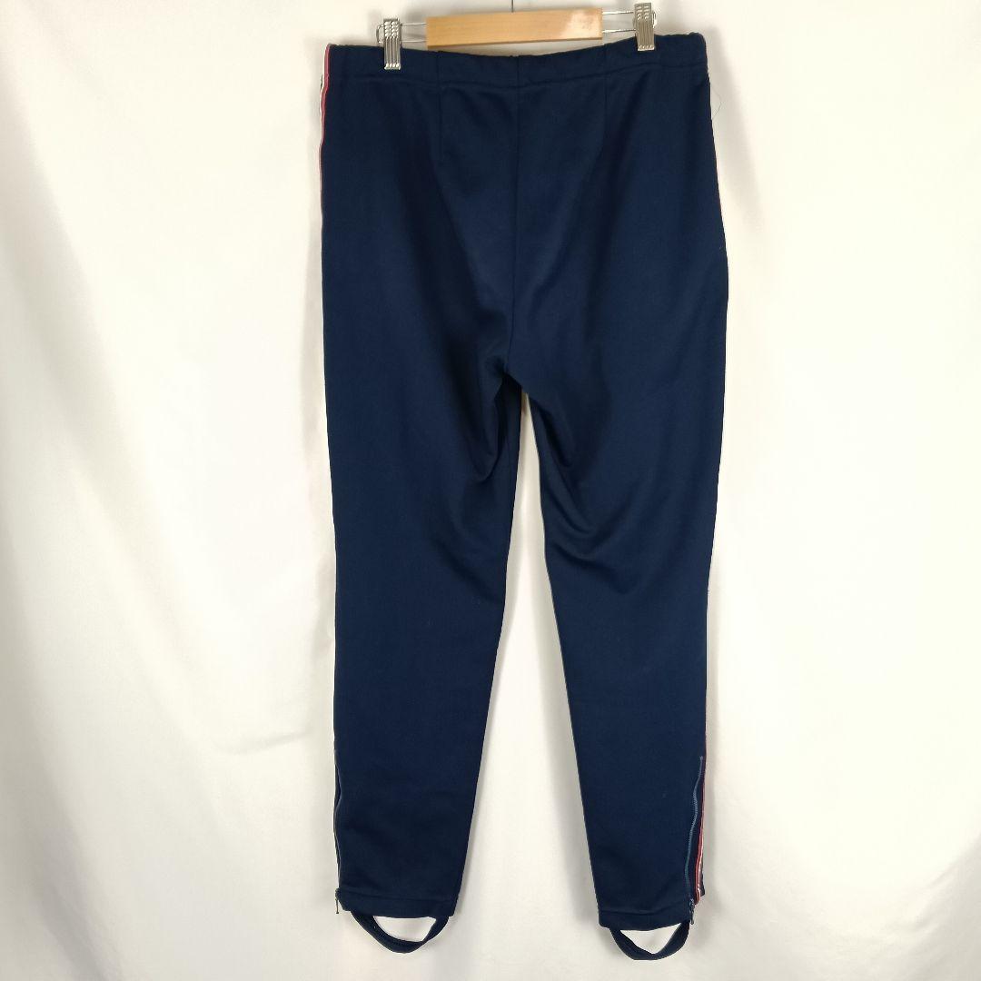adidas　トラックパンツ　L　デサント　ネイビー　足掛け　B4736