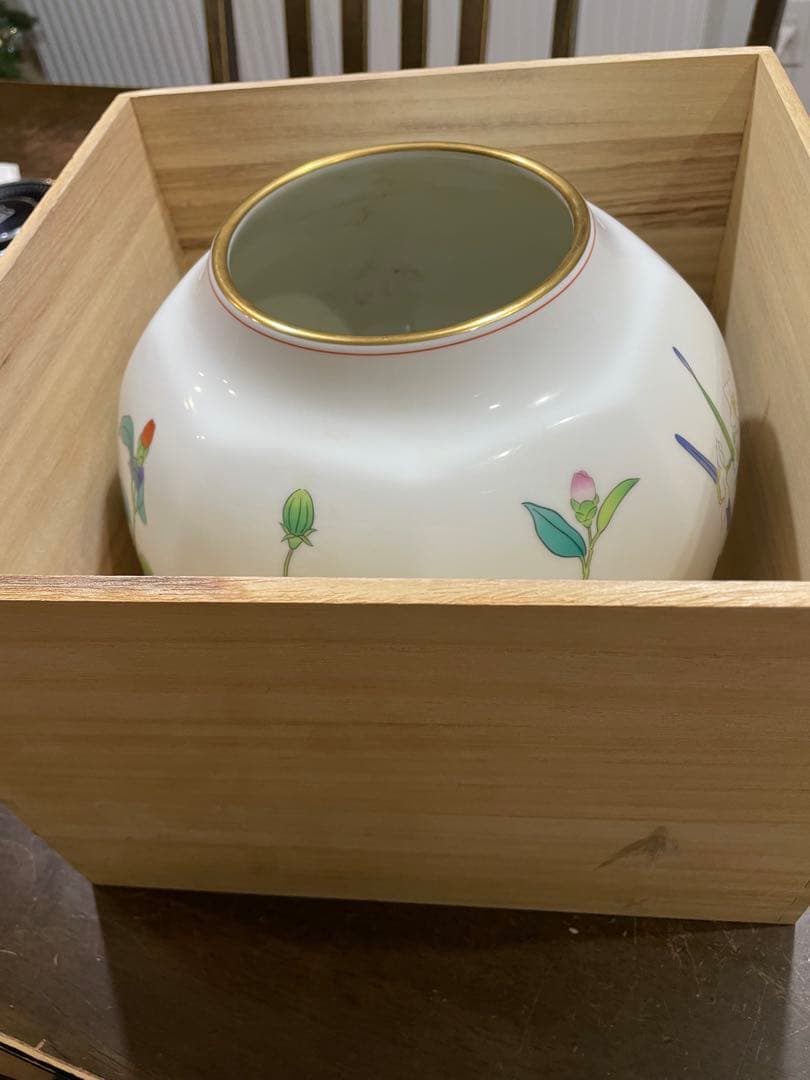 香蘭社/花瓶　木箱付き
