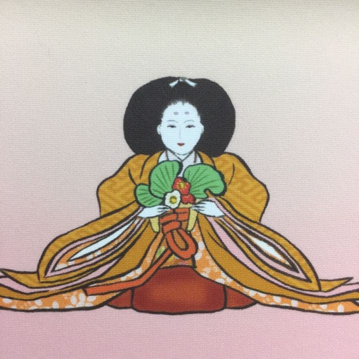 桃の節句　雛人形　段飾り　掛け軸