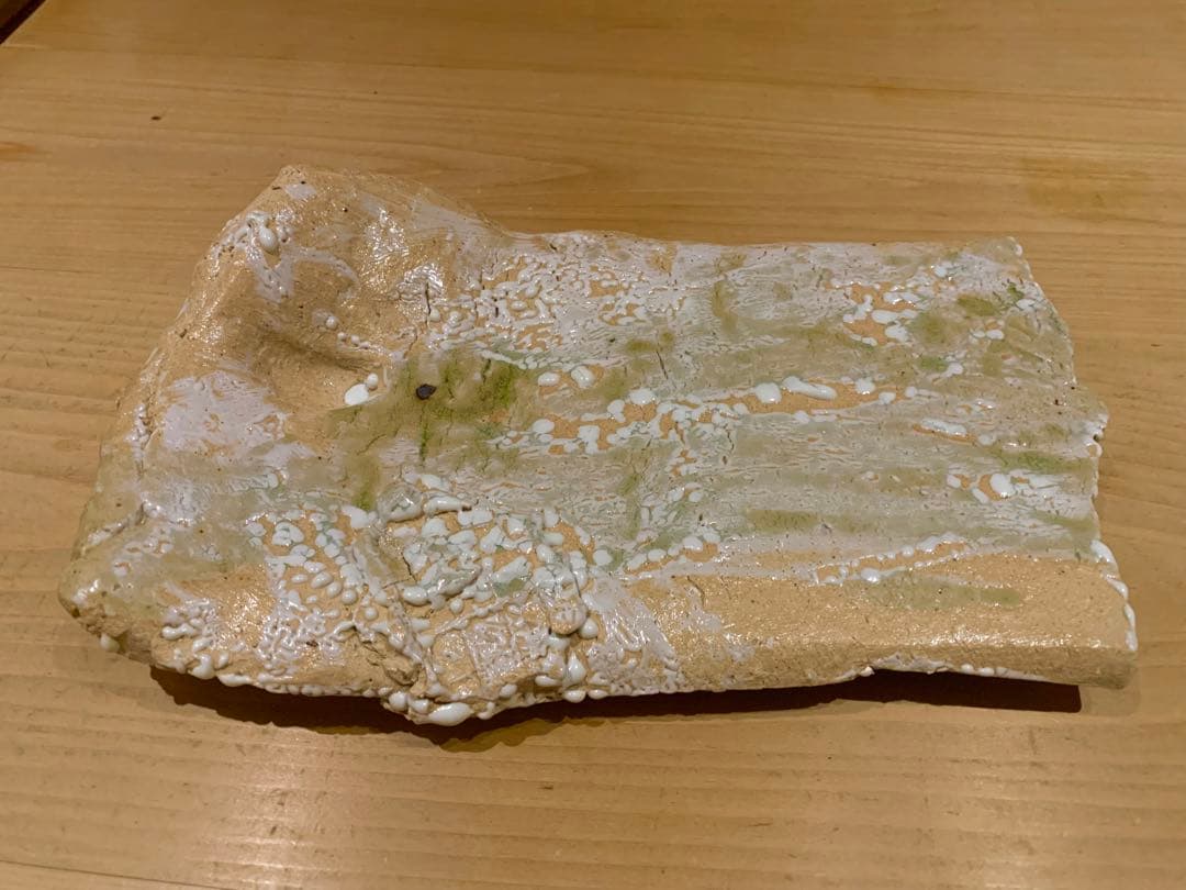 【希少】谷本貴 伊賀焼 長方大皿（二分割の作風）対の皿
