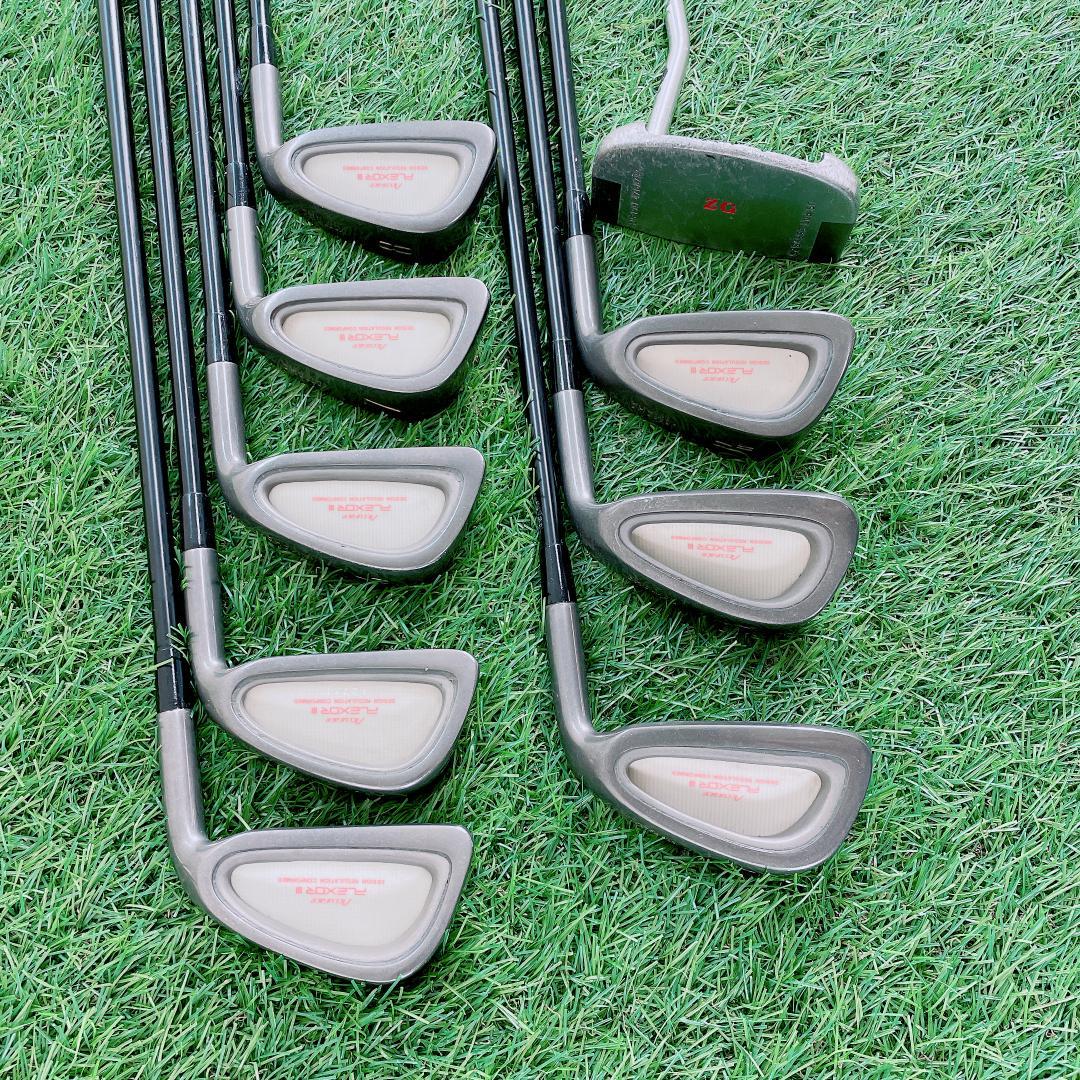 初心者向け レディースゴルフクラブ フルセット ダンロップ入り J3129