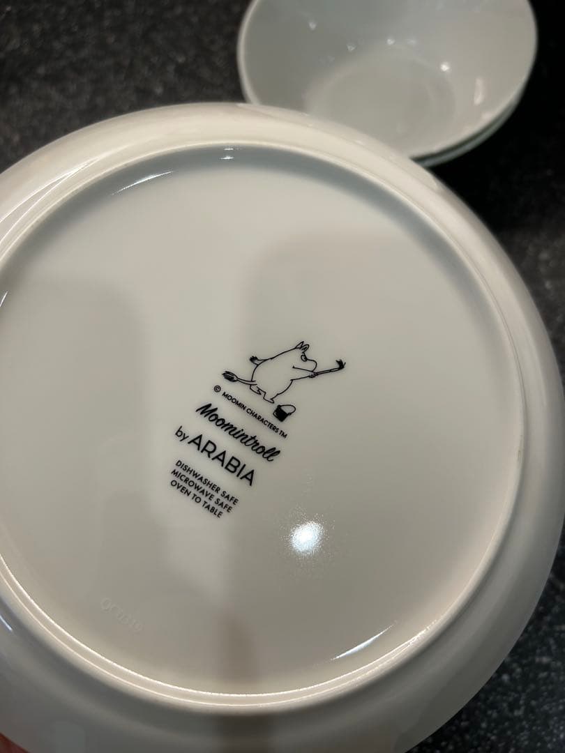 ARABIA ムーミン 陶器食器セット ボウル2個と皿2個