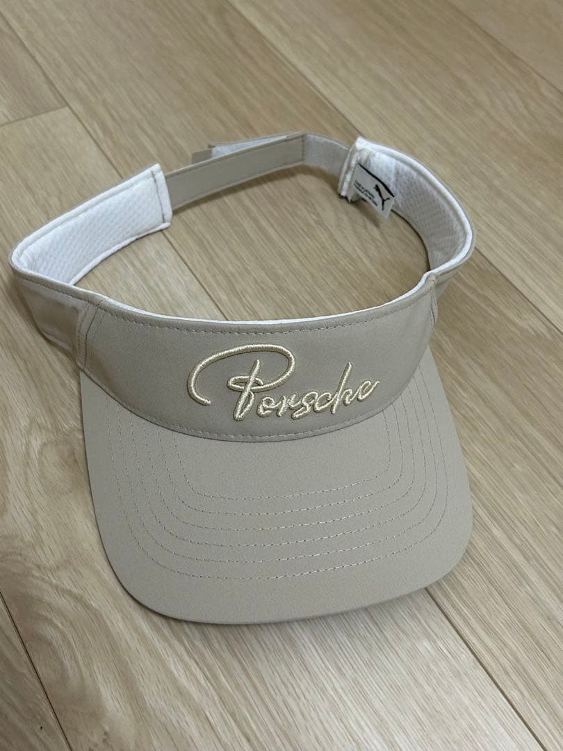Porsche ベージュ ゴルフバイザー