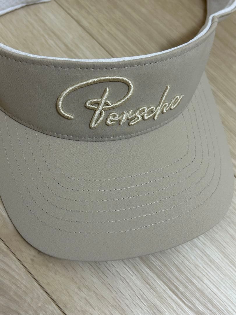Porsche ベージュ ゴルフバイザー
