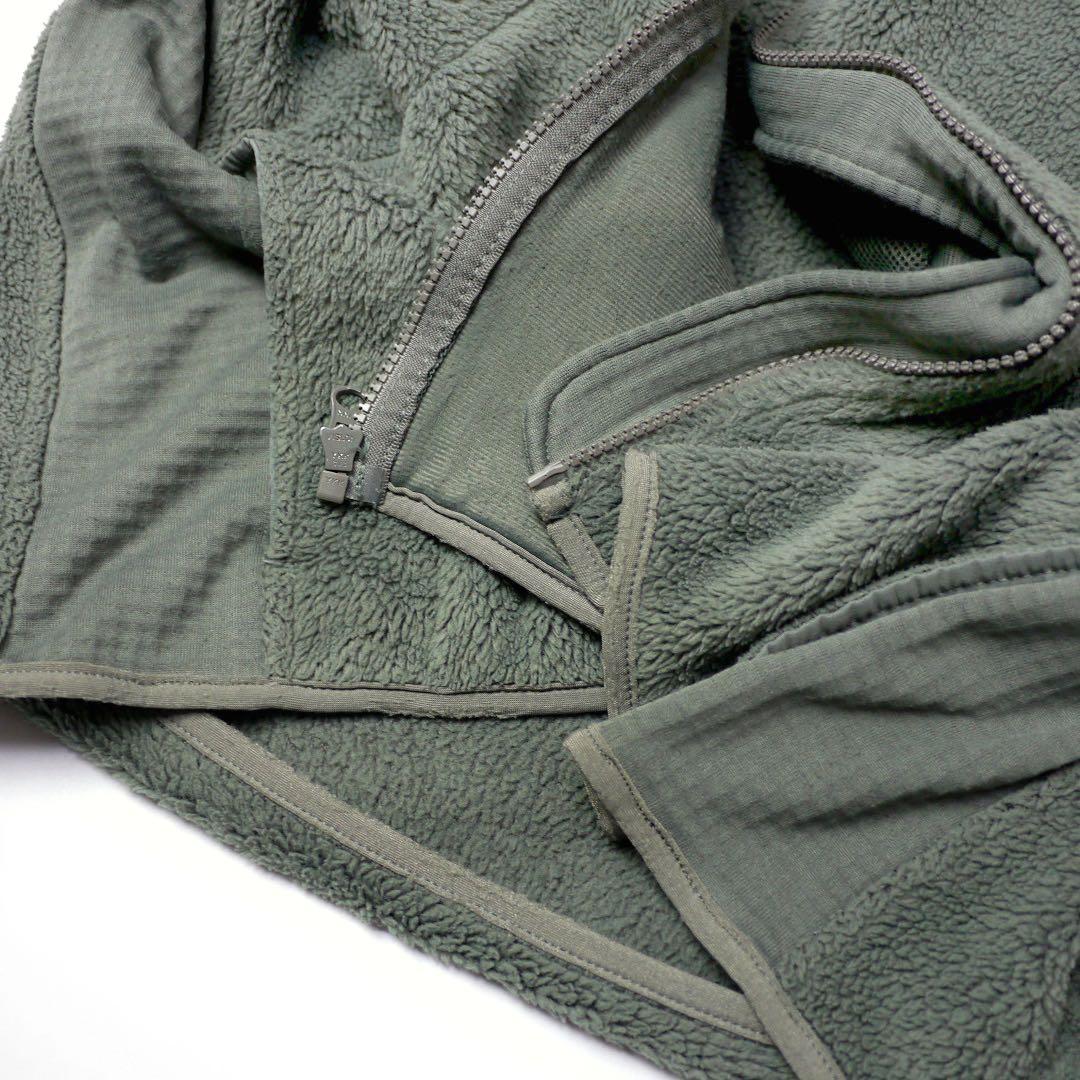 ECWCSミリタリー米軍ポーラテック フリース ジャケット グリーン軍物 S ？