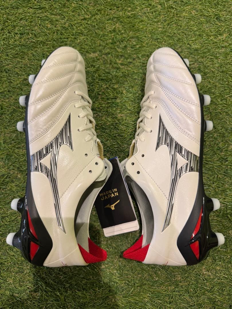 Mizuno サッカーシューズ ホワイト/レッド 日本製