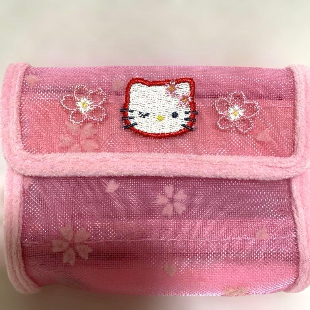 サンリオ　ハローキティ 桜 メッシュ ウインク 財布 1999年　希少