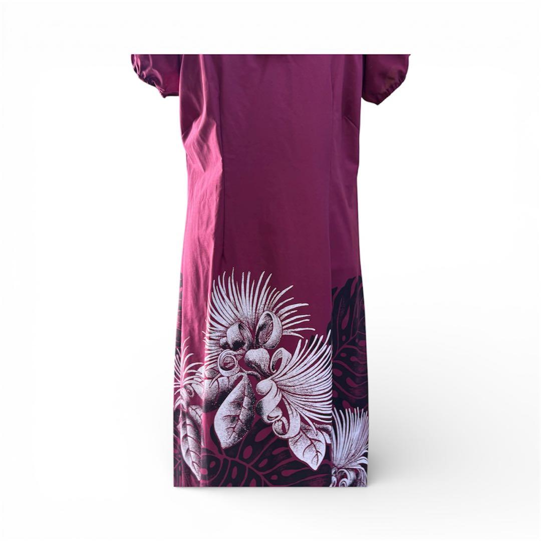 Pukalani fashion プカラニ　フラダンス　ムームー　ドレス　エンジ