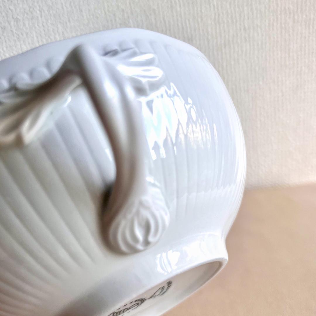 ★新品未使用★CESKY PORCELAN ダブルハンドル　スープボール2点