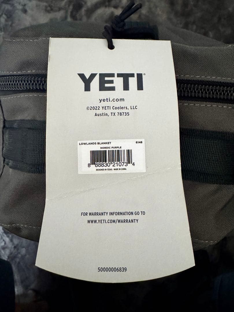 YETI (イエティ) ローランズ ブランケット バッグ付き 北欧パープル