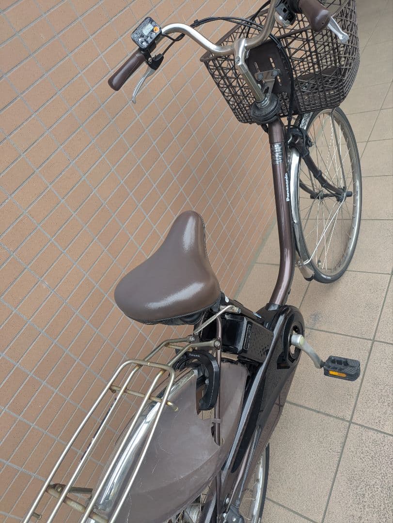 【近隣配送無料！】電動アシスト自転車 チャイルドシート付き ブラウン
