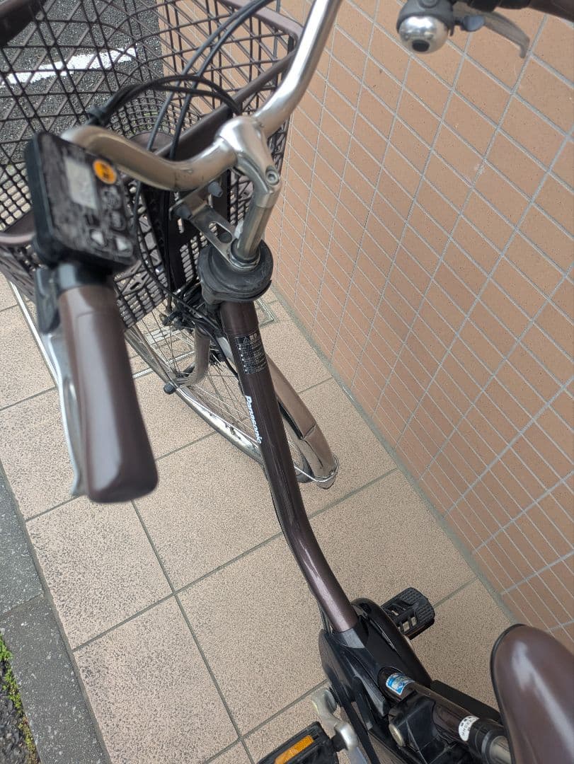 【近隣配送無料！】電動アシスト自転車 チャイルドシート付き ブラウン