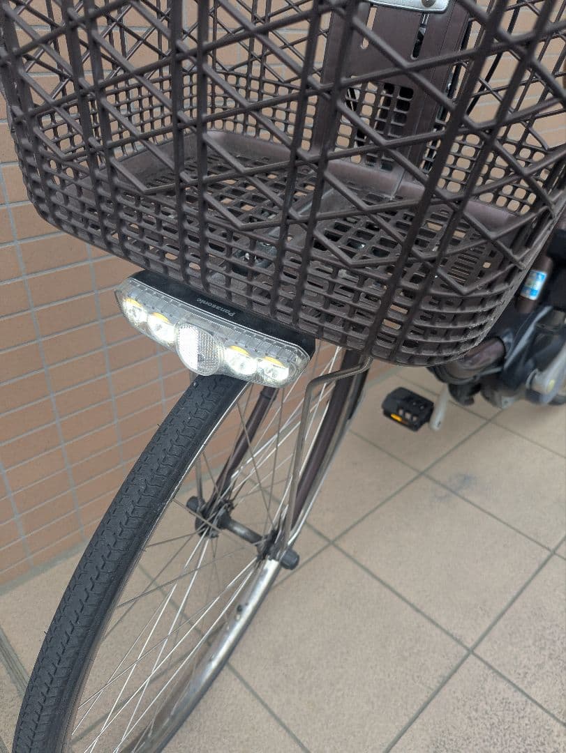 【近隣配送無料！】電動アシスト自転車 チャイルドシート付き ブラウン