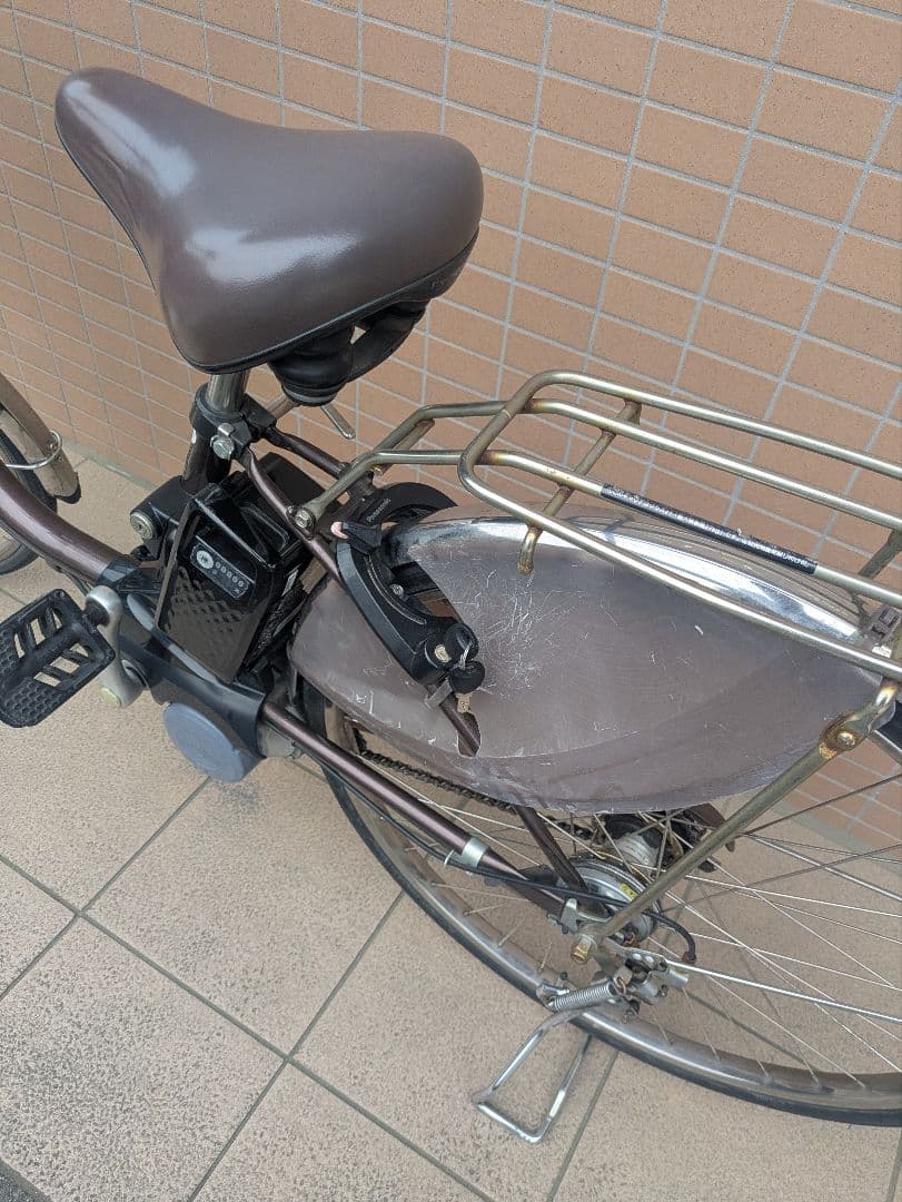 【近隣配送無料！】電動アシスト自転車 チャイルドシート付き ブラウン