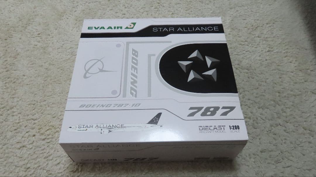 【新品非売品】EVAAIR 787-10 STAR ALLIANCE 1/200
