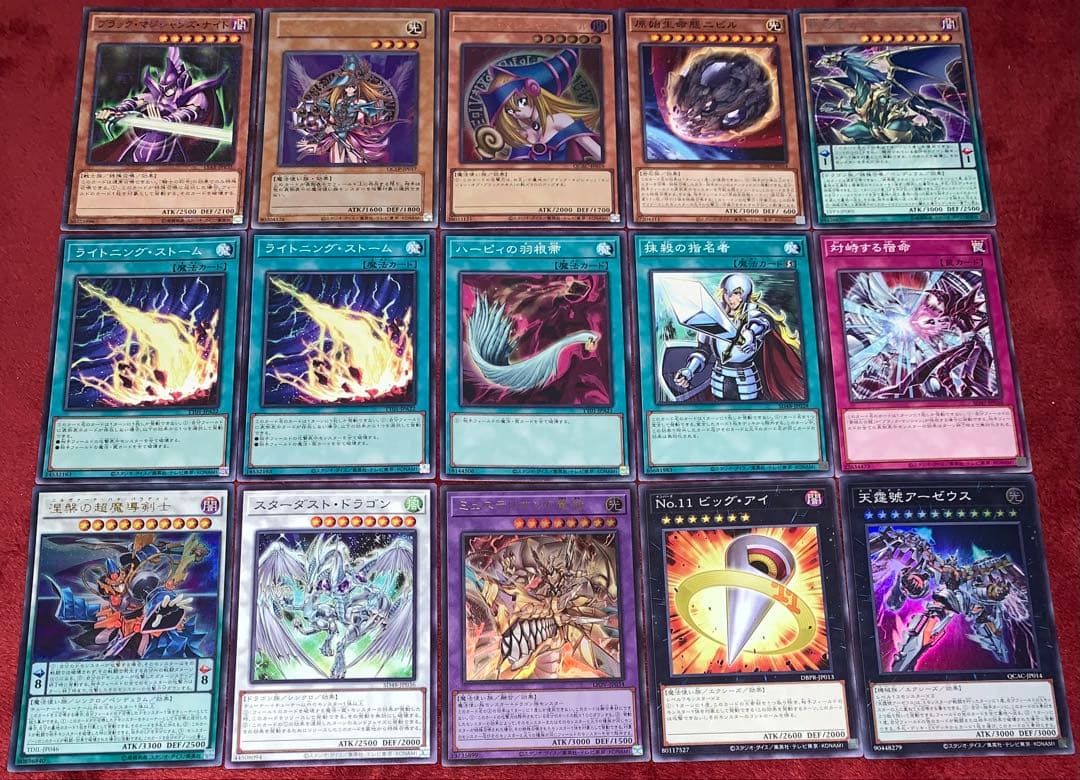 遊戯王　大会構築ブラックマジシャンデッキ40枚＋E X15枚
