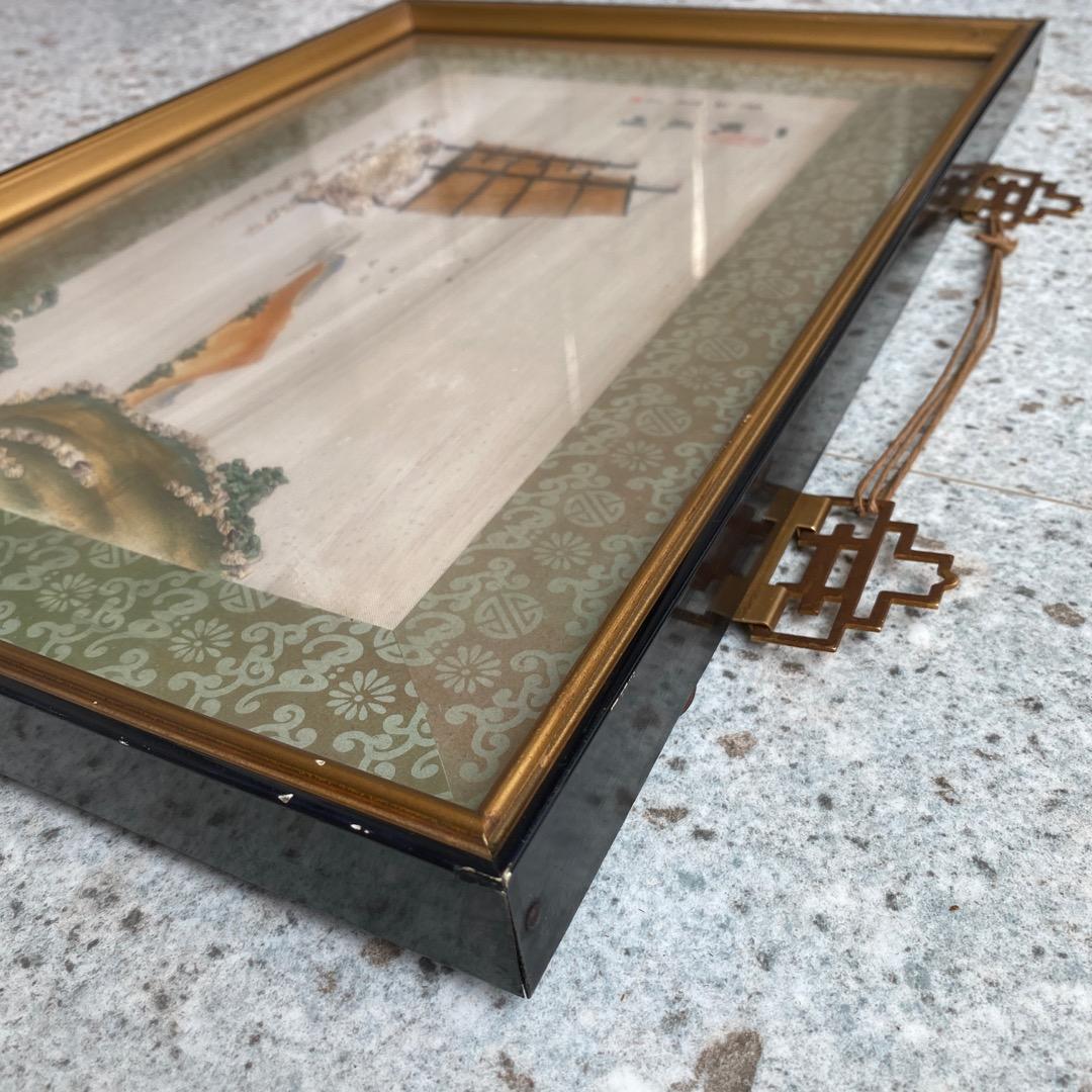 額　一帆風順　貝の美術工芸品