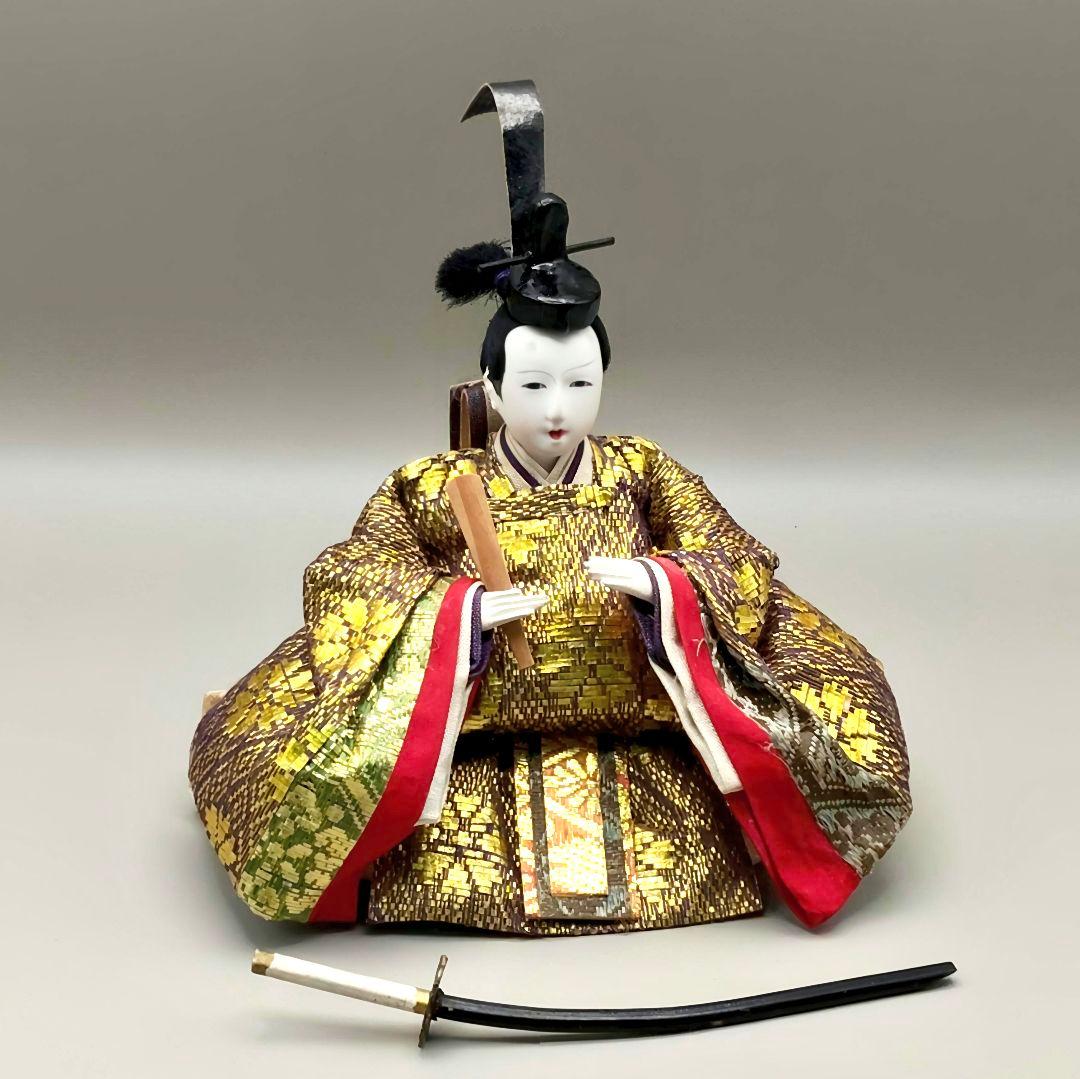 昭和の雛飾り　御殿飾り雛人形　設置時幅45×奥30×高60cm位　簡単組立　雛祭