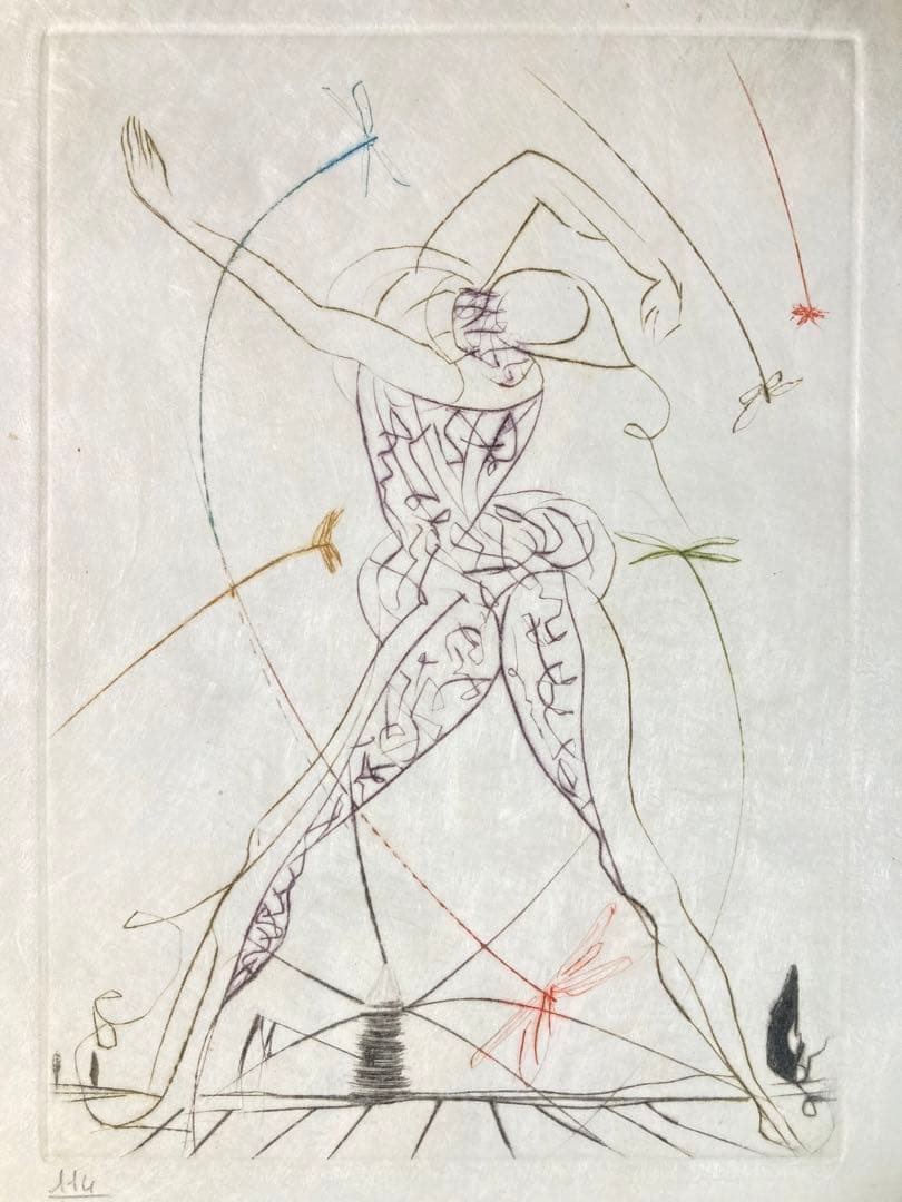 【真作保証】サルバドール・ダリ「シェイクスピアⅡ」エッチング 直筆サイン 版画