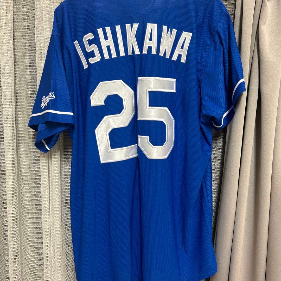 中日ドラゴンズ 石川選手 ユニフォーム 25 ルナシー